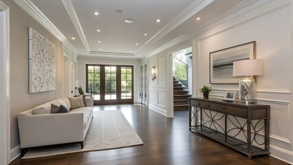 Fototapeta premium modern living room with furniture