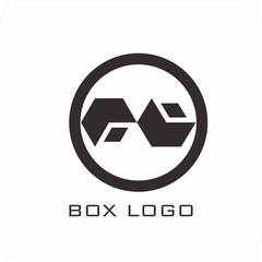 A set of editable vector box templates featuring isometric mockups, flat dieline layouts, and minimalist logo and icon designs. Ideal for product packaging, branding, and print use.