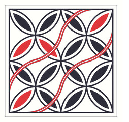 Seamless Floral Pattern Design with Colorful Flowers and Leaves in Decorative Style

