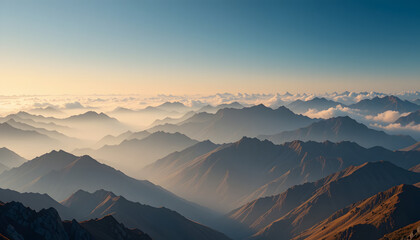 sunrise in the mountains