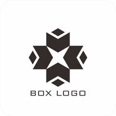 A set of editable vector box templates featuring isometric mockups, flat dieline layouts, and minimalist logo and icon designs. Ideal for product packaging, branding, and print use.