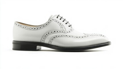 men's white leather wingtip oxford shoes