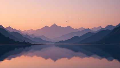 Obraz premium sunrise in the mountains