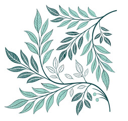 Seamless Floral Pattern Design with Colorful Flowers and Leaves in Decorative Style

