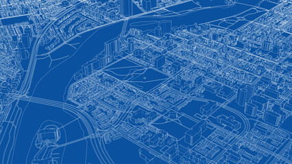 Detailed Urban Blueprint