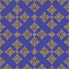 Brown Thai style pattern for background, seamless pattern.