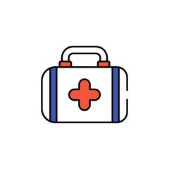 Medical icon design with white background stock illustration