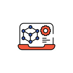 New Model icon design with white background stock illustration
