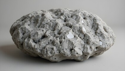 Textured Granite Rock on Neutral Surface
