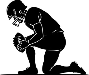 Fototapeta premium American football, Man helmet, sports game vector bundle