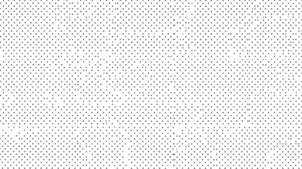 Abstract black dot pattern on white base. Seamless halftone texture with uniform dots. Modern geometric background.