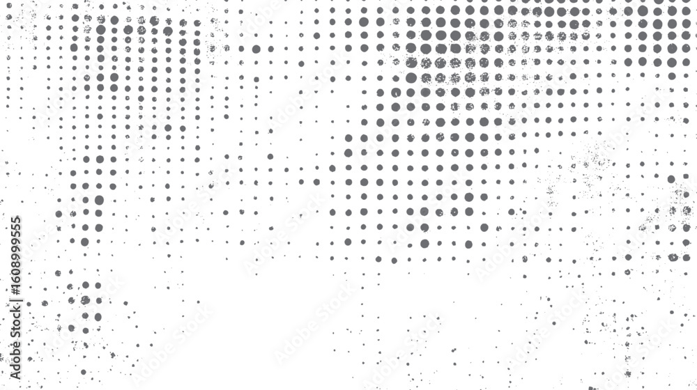 Poster grunge dot halftone overlay texture. abstract circular gradient dot pattern. vintage background desi