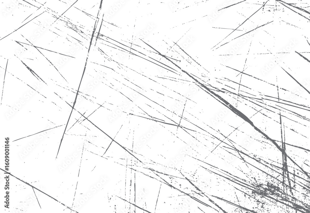 Poster random line scratch texture overlay. abstract grunge background with chaotic strokes. distressed sur
