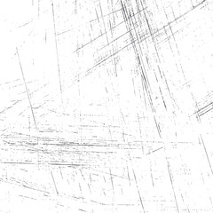 Chaotic grunge line scratch texture. Abstract linear distressed background overlay. High contrast surface design pattern.