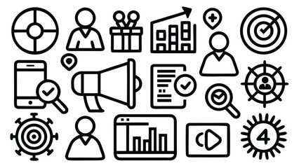 set of vector icons for web