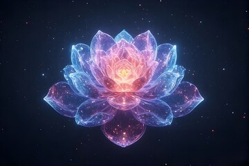 Cosmic Lotus Blooming in Starfield