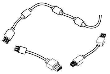  HDMI cables for seamless connection and clarity line art.