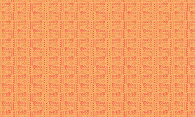 Fototapeta premium Hand-Drawn Tribal Pattern with Ethnic Symbols and Spiral Motifs