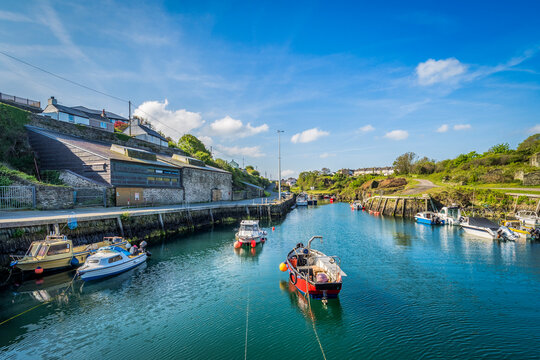 Amlwch Port, formerly a busy copper shipping and shipbuilding port in Anglesey, North Wales, UK