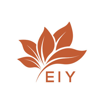 EIY Elegant Minimal Leaf Logo Design, EIY Later Logo, Botanical Nature Logo with Text, Clean Botanical Logo Design, Natural Organic Leaf Badge
