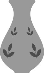 풀잎 무늬 도자기