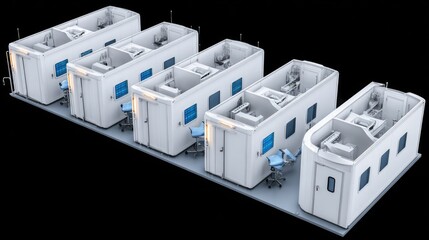 Modular Office Pods for Flexible Workspaces with Modern Design and Ergonomic Furniture