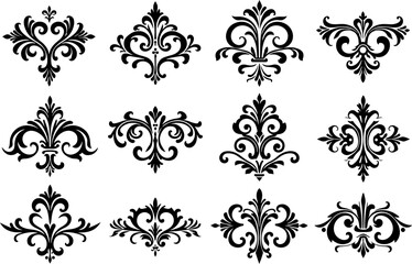 Elegant Whispers, Ornament floral Timeless Grace, Vintage Bloom,  