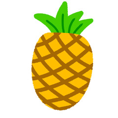 pineapple vector illustration