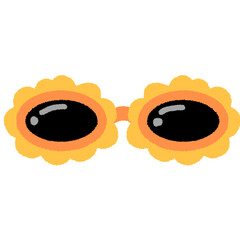 vector illustration of a sunglasses 