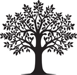 Abstract geometric silhouette shape isolated on transparent background