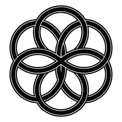 Abstract representation of a streaming icon