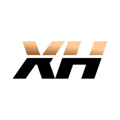 Abstract Initial Letter XH Graphic Modern Artistic Logo Mark Emblem