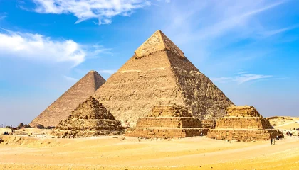 Papier peint photo Egypte Ancient pyramids in the desert  © Kula