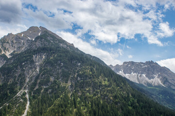 Naklejka premium panorama of the always beautiful Austrian Alps