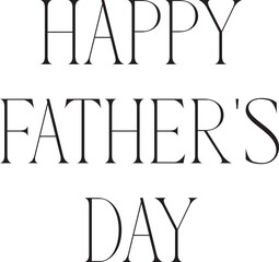 
Happy father's day typography vector design.
