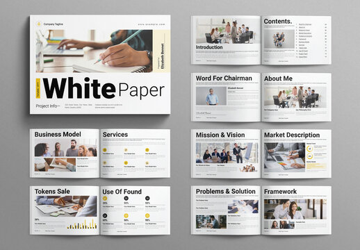 White Paper Template Landscape