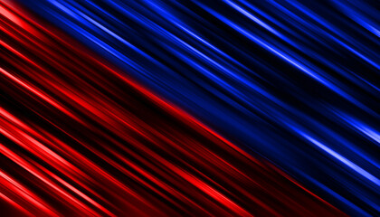 Red blue diagonal speed light blurred motion abstract background