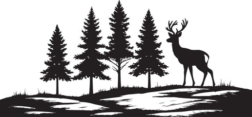 Stylized phoenix silhouette isolated on transparent background