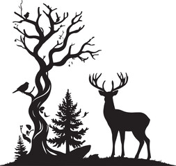 Abstract geometric shape silhouette isolated on transparent background