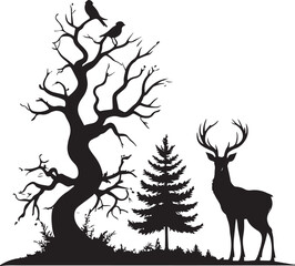 Abstract geometric shape silhouette isolated on transparent background