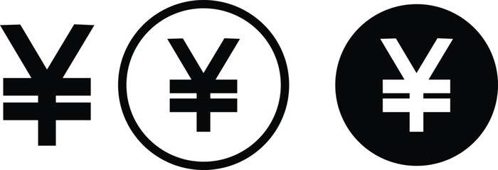 Obraz premium Money currency sign. Dollar, Pound, Euro, Yuan icon set. Currency symbols. vector illustration