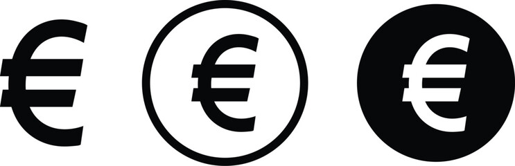 Money currency sign. Dollar, Pound, Euro, Yuan icon set. Currency symbols. vector illustration