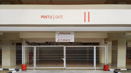 Entrance Gate Signage A Modern Architectural Detail and Clear Direction