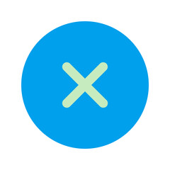 Fototapeta premium close duo tone icon