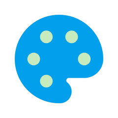 color palette duo tone icon