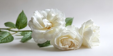 The Beautiful White Roses in a Serene Floral Arrangement