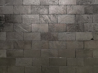 Dark Gray Brick Wall Texture Seamless Background for Design