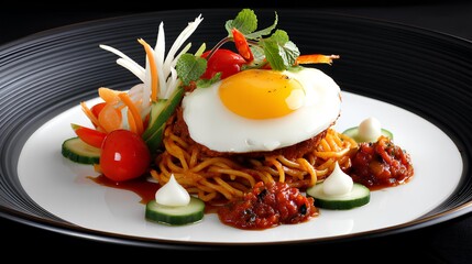 Deluxe Mee Goreng Mamak with Sunny Side Egg