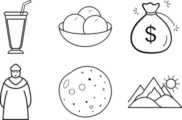 Finance and Business Strategy Icons Set