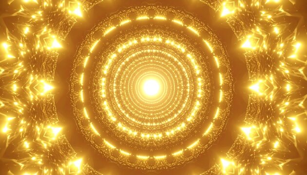 Golden tunnel, symmetrical design